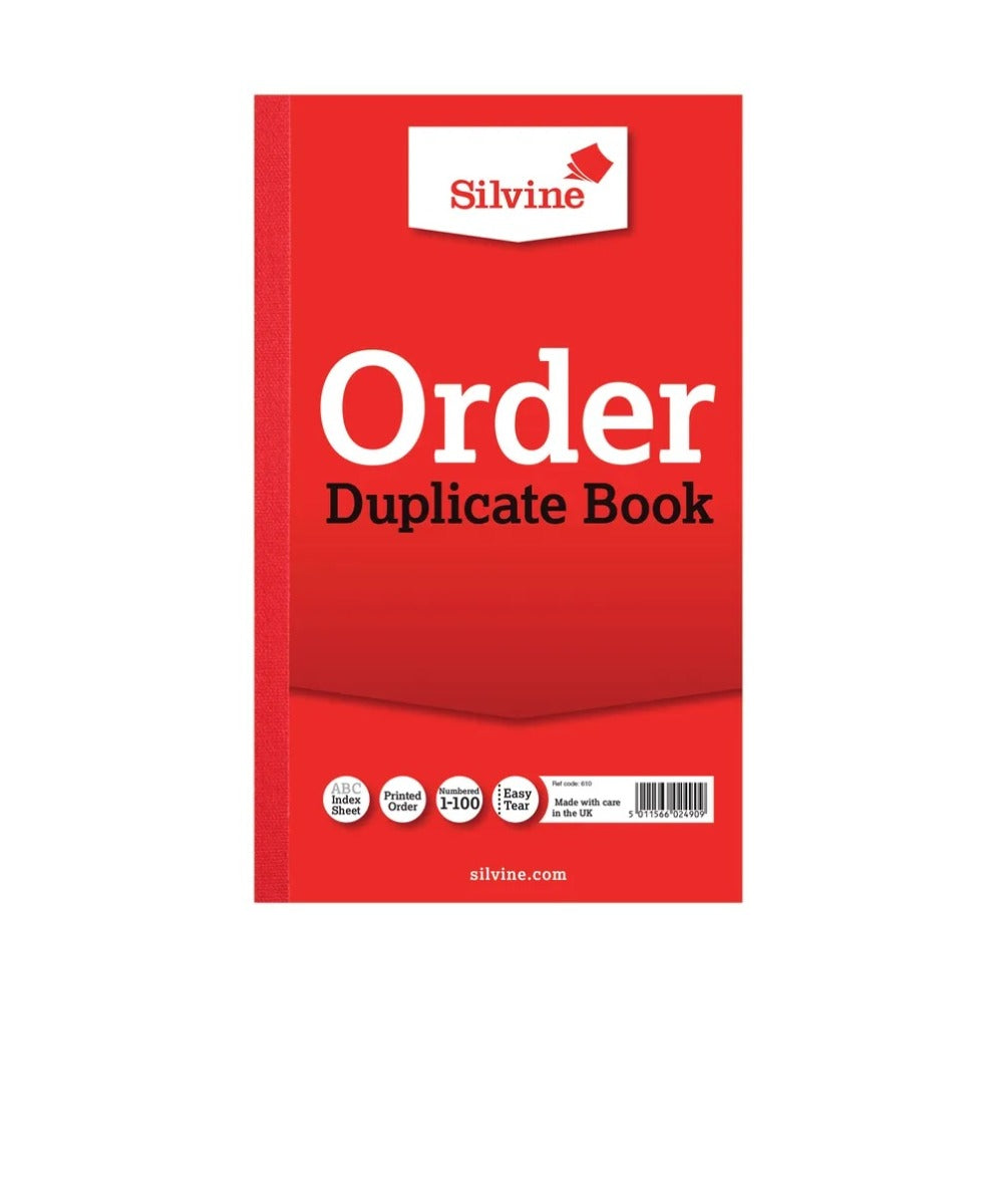 610- Silvine Order Duplicate Book