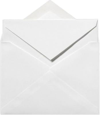 White Envelopes 4 5/8 x 6 1/4
